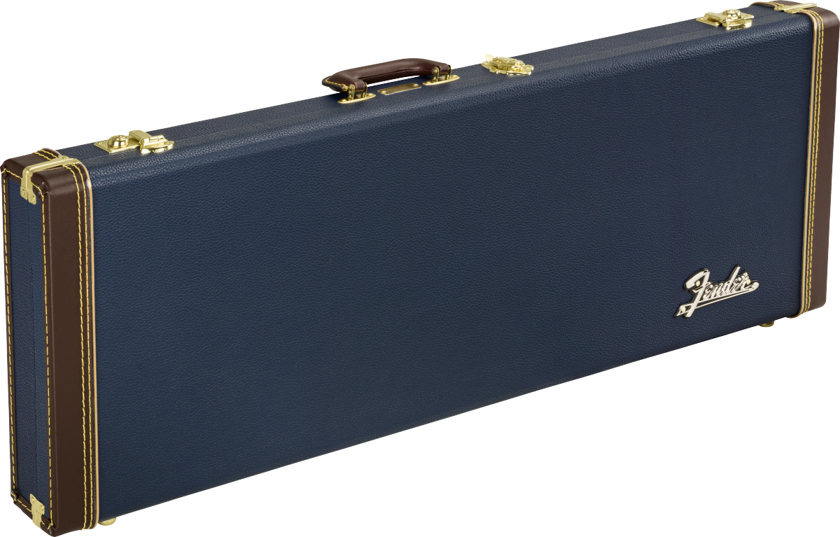 Fender Classic Wood Strat/tele Electric Guitar Case Bois Navy Blue - Tasche für E-Gitarren - Main picture