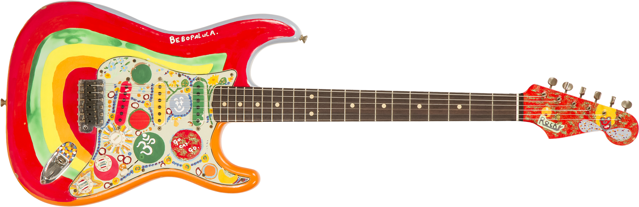 Fender Custom Shop George Harrison Strat Mb P.waller Signature Rw #83840 - Rocky - E-Gitarre in Str-Form - Main picture