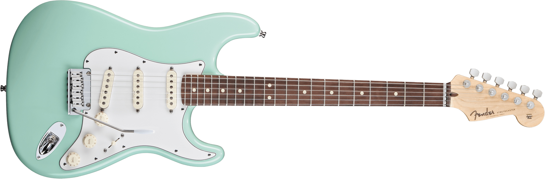 Fender Custom Shop Jeff Beck Strat 3s Trem Rw - Nos Surf Green - E-Gitarre in Str-Form - Main picture