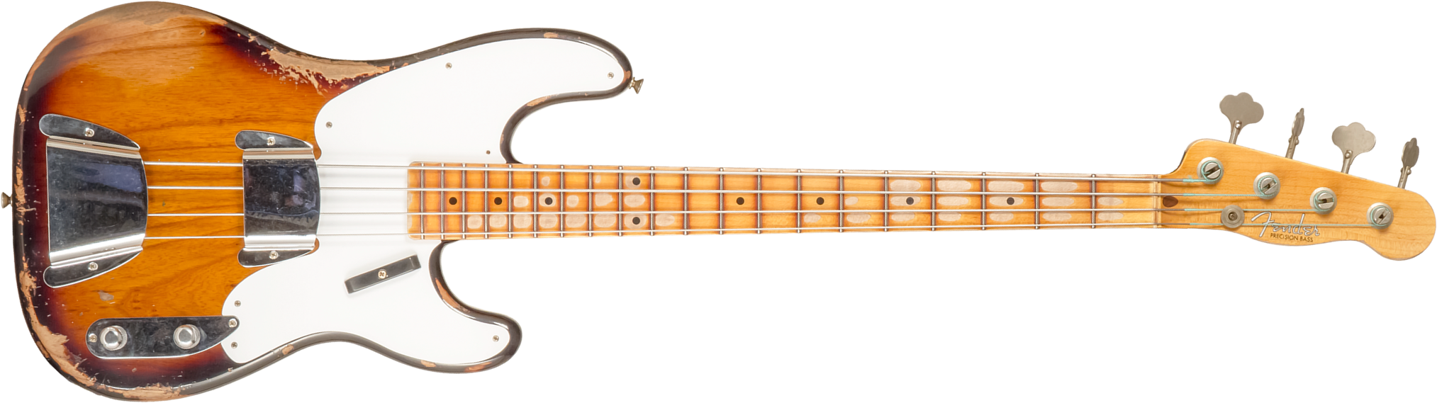 Fender Custom Shop Precision Bass 1955 Mn #r133839 - Heavy Relic 2-color Sunburst - Solidbody E-bass - Main picture