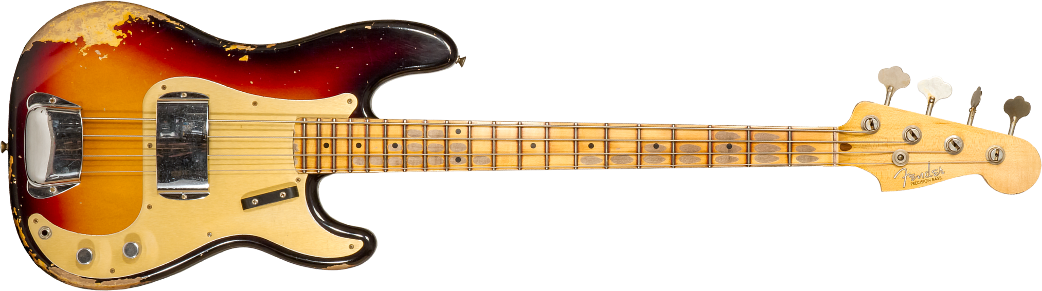 Fender Custom Shop Precision Bass 1958 Mn #cz573256 - Heavy Relic 3-color Sunburst - Solidbody E-bass - Main picture