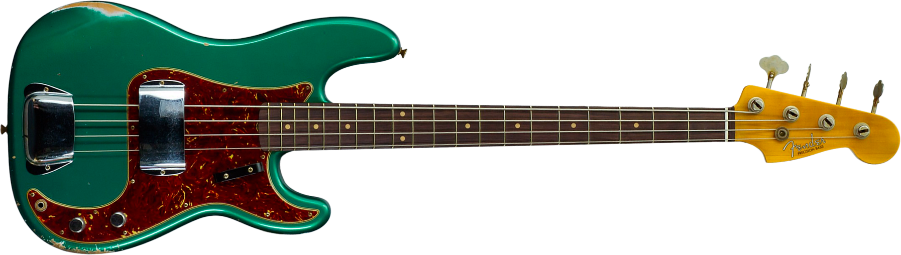 Fender Custom Shop Precision Bass 1960 Rw #cz590976 - Relic British Racing Green - Solidbody E-bass - Main picture