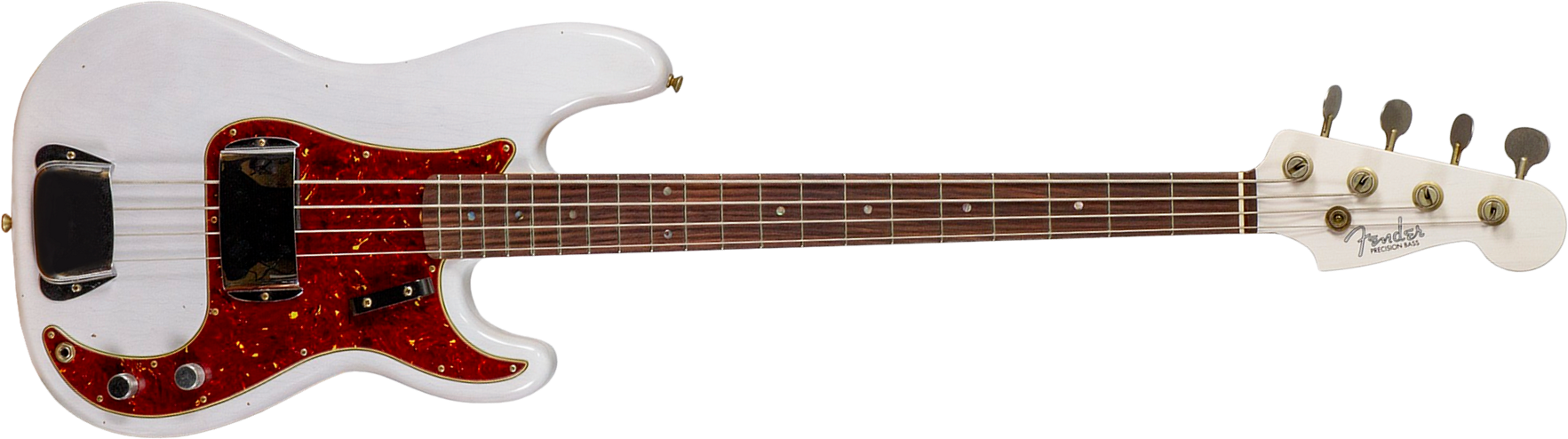 Fender Custom Shop Precision Bass 1960 Rw #r140276 - Journeyman Relic White Blonde - Solidbody E-bass - Main picture