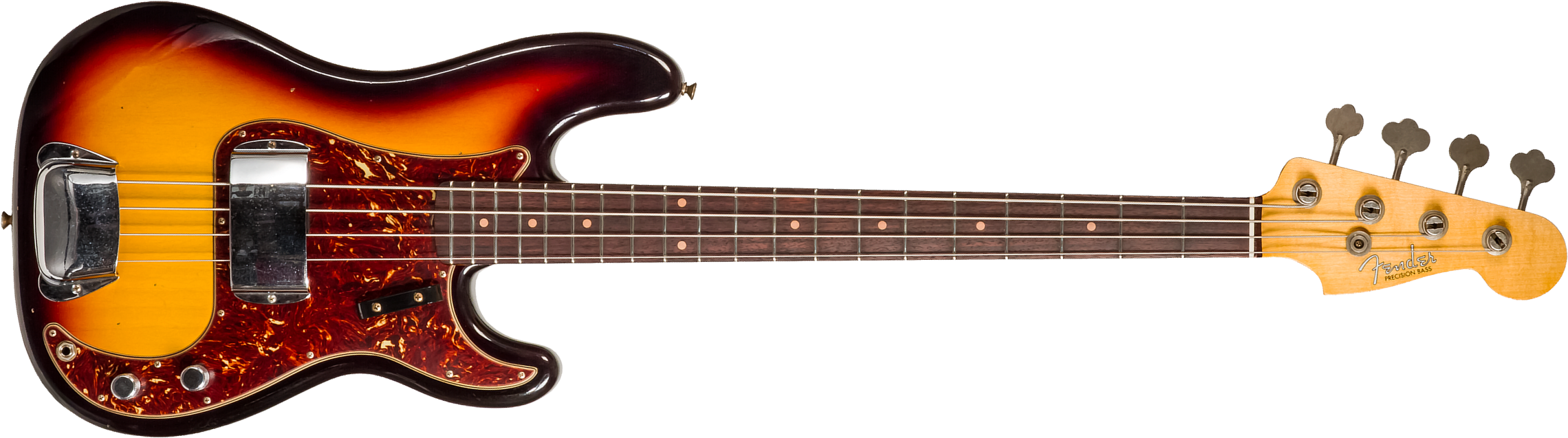 Fender Custom Shop Precision Bass 1963 Rw #cz56919 - Journeyman Relic 3-color Sunburst - Solidbody E-bass - Main picture