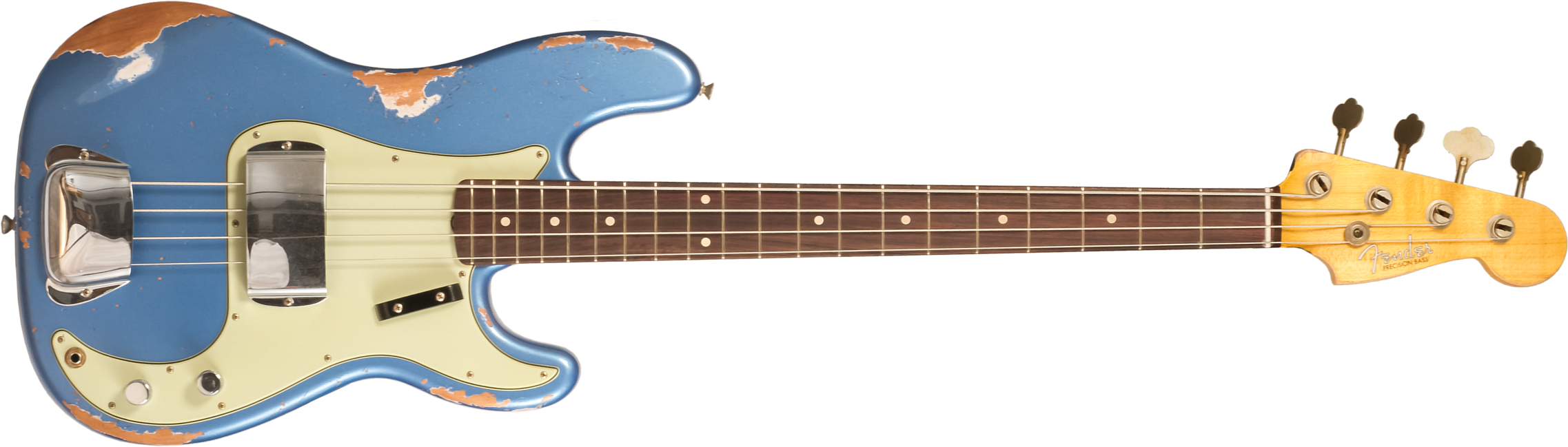 Fender Custom Shop Precision Bass 1964 Rw #r135935 - Heavy Relic Lake Placid Blue - Solidbody E-bass - Main picture