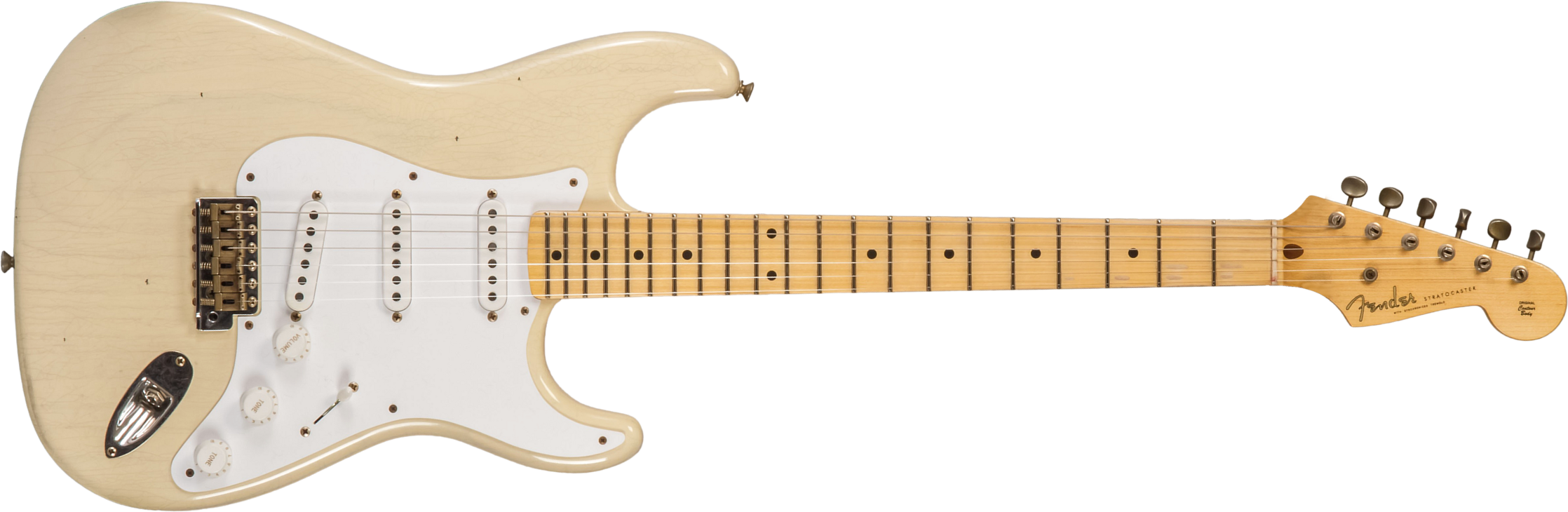 Fender Custom Shop Strat 1954 70th Anniv. 3s Trem Mn #xn4912 - Journeyman Relic Vintage Blonde - E-Gitarre in Str-Form - Main picture
