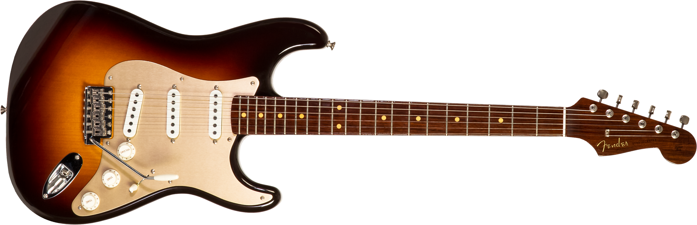 Fender Custom Shop Strat 1957 3s Trem Rw #cz548509 - Closet Classic 2-color Sunburst - E-Gitarre in Teleform - Main picture