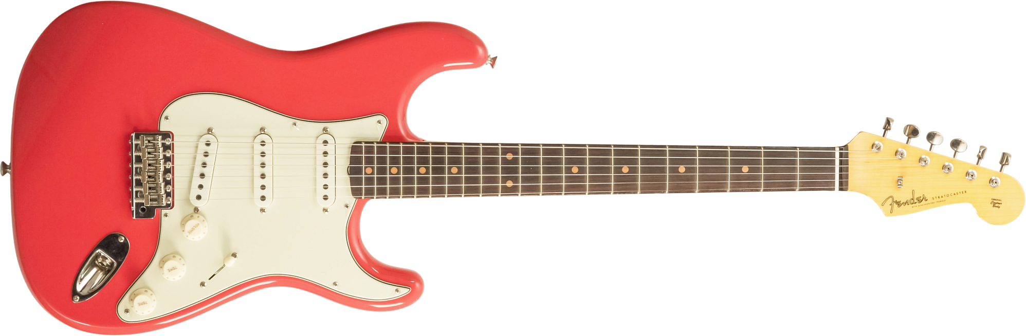 Fender Custom Shop Strat 1959 3s Trem Rw #r144343 - Time Capsule Fiesta Red - E-Gitarre in Str-Form - Main picture