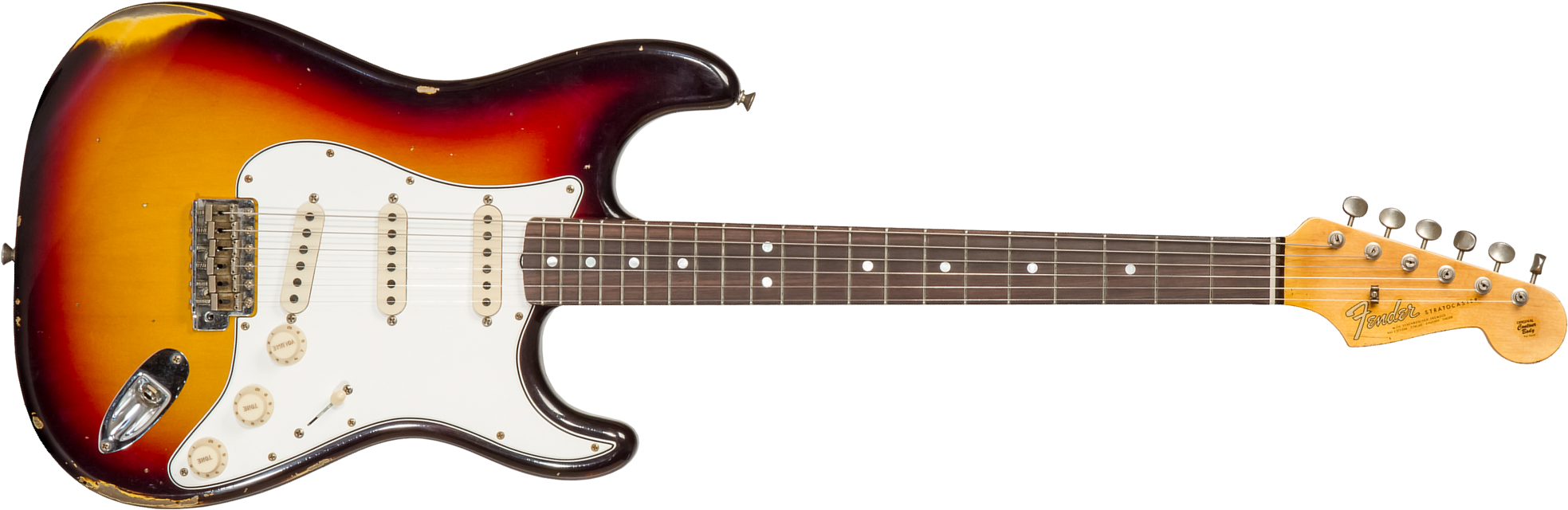 Fender Custom Shop Strat Late 1964 3s Trem Rw #cz569756 - Relic Target 3-color Sunburst - E-Gitarre in Str-Form - Main picture
