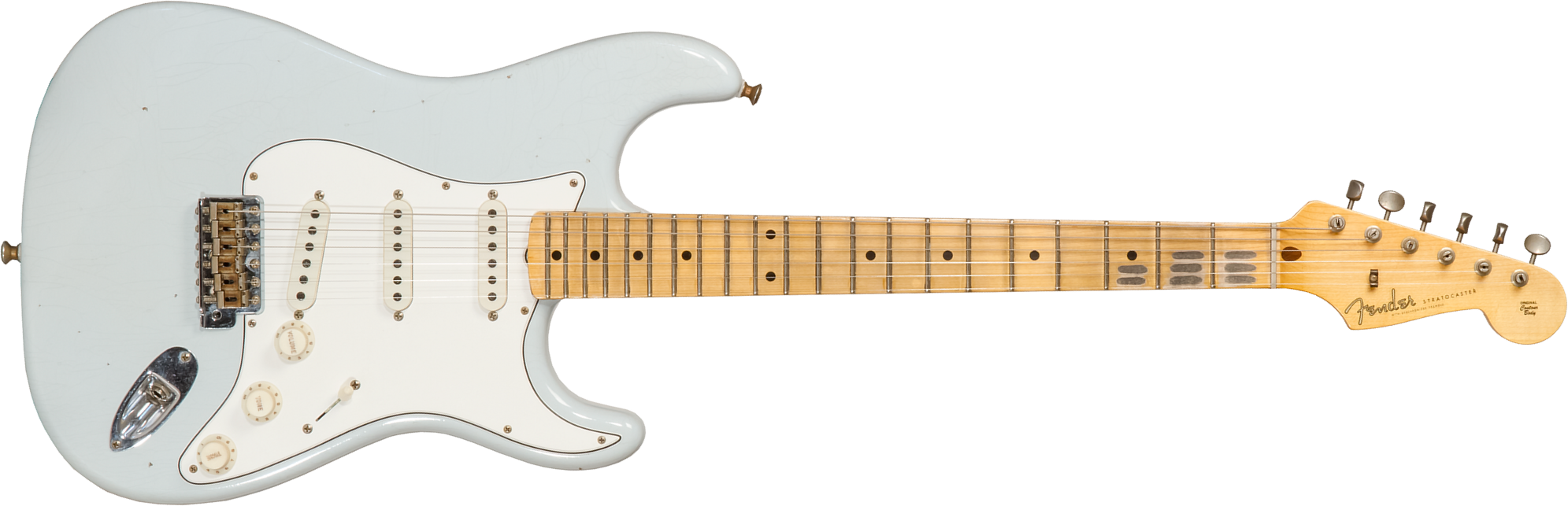 Fender Custom Shop Strat Tomatillo Special 3s Trem Mn #cz571194 - Journeyman Relic Aged Sonic Blue - E-Gitarre in Str-Form - Main picture