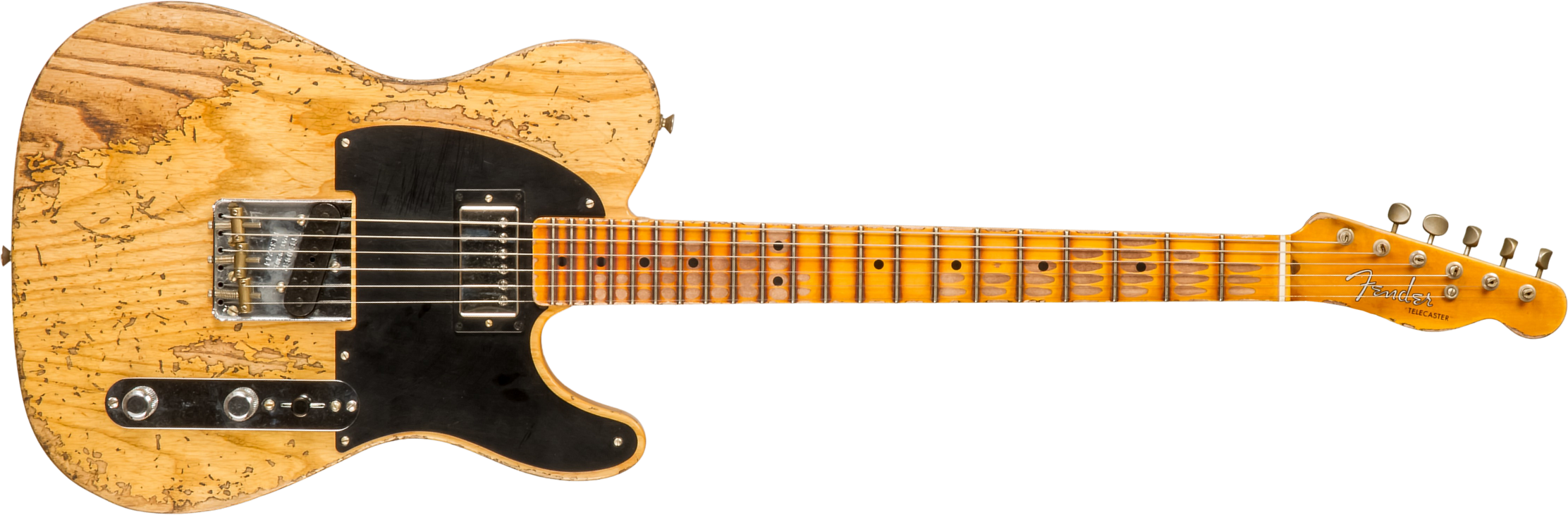 Fender Custom Shop Tele 1951 Sh Mn #r13524 - Super Heavy Relic Natural - E-Gitarre in Teleform - Main picture