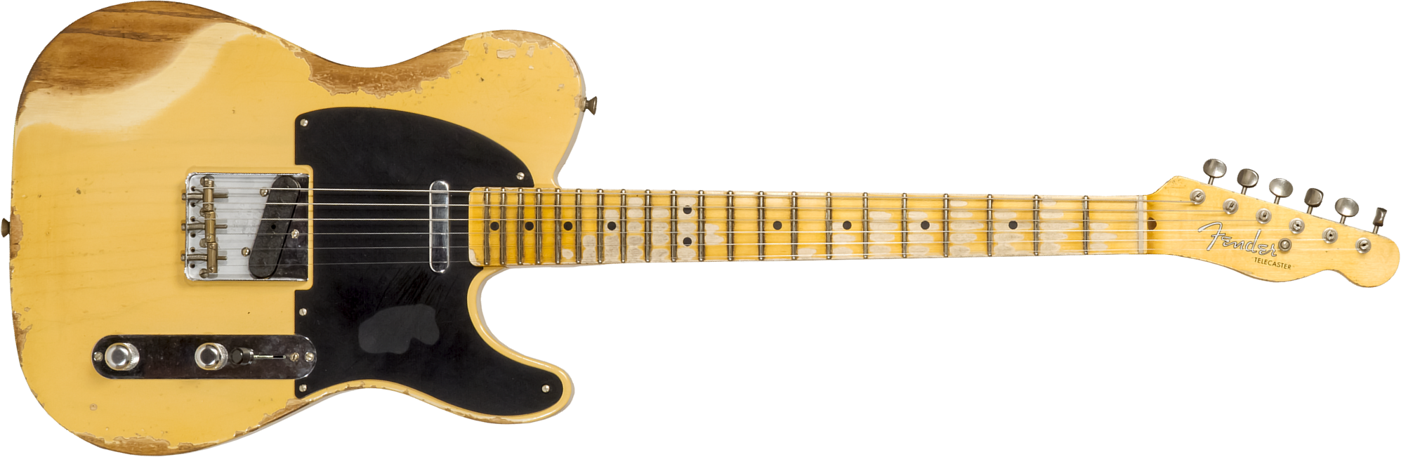 Fender Custom Shop Tele 1952 2s Ht Mn #r131281 - Heavy Relic Aged Nocaster Blonde - E-Gitarre in Teleform - Main picture