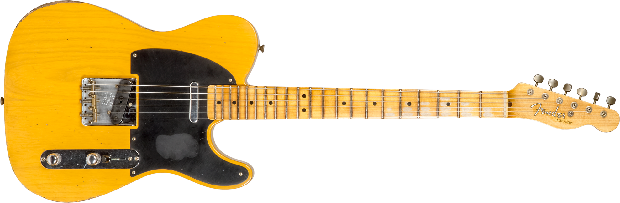 Fender Custom Shop Tele 1952 2s Ht Mn #r135090 - Relic Aged Butterscotch Blonde - E-Gitarre in Teleform - Main picture