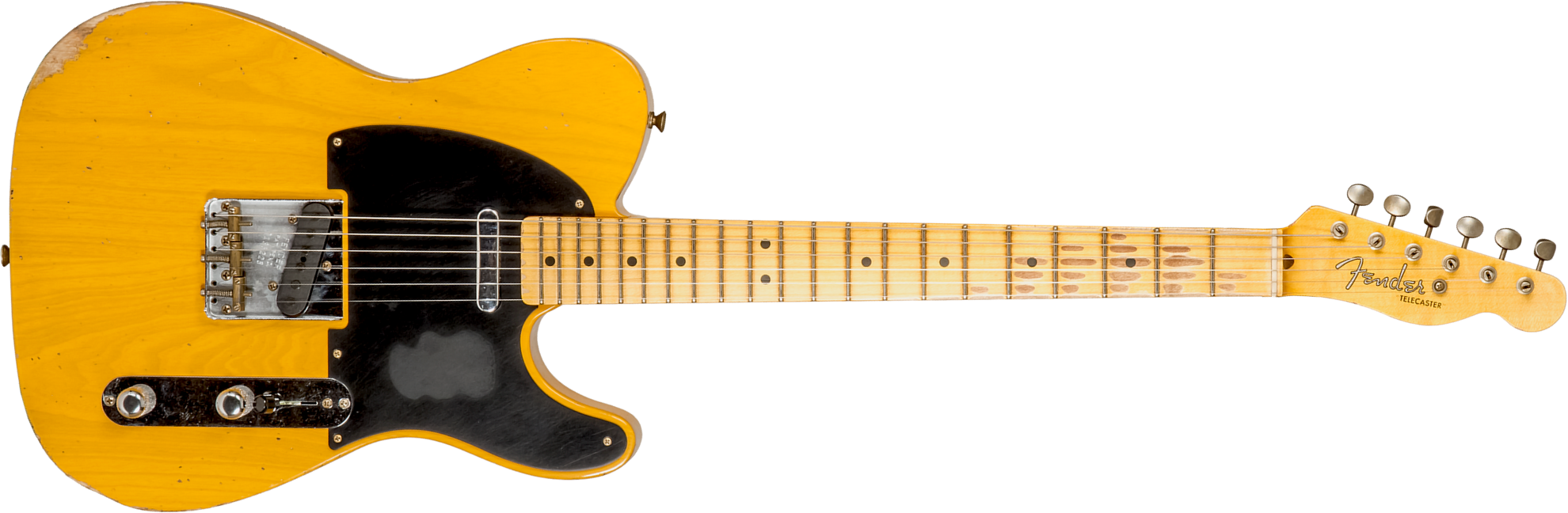 Fender Custom Shop Tele 1952 2s Ht Mn #r135225 - Relic Aged Buttercotch Blonde - E-Gitarre in Teleform - Main picture