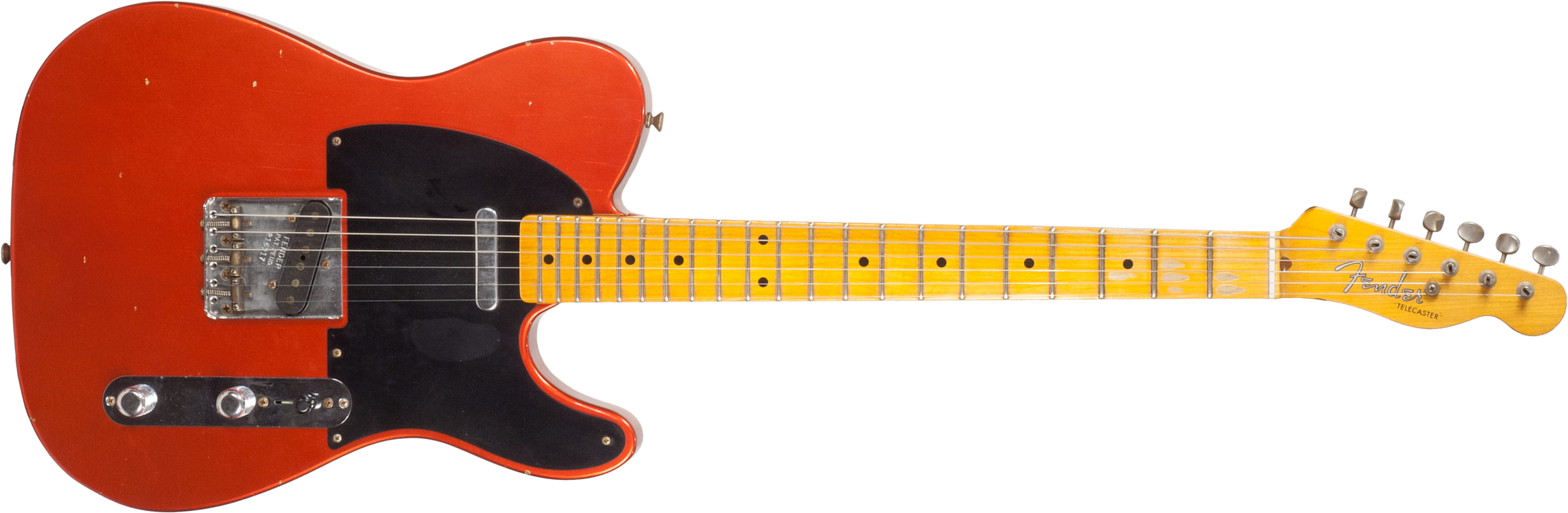 Fender Custom Shop Tele 1952 2s Ht Mn #r16317 - Journeyman Relic Melon Candy - E-Gitarre in Teleform - Main picture