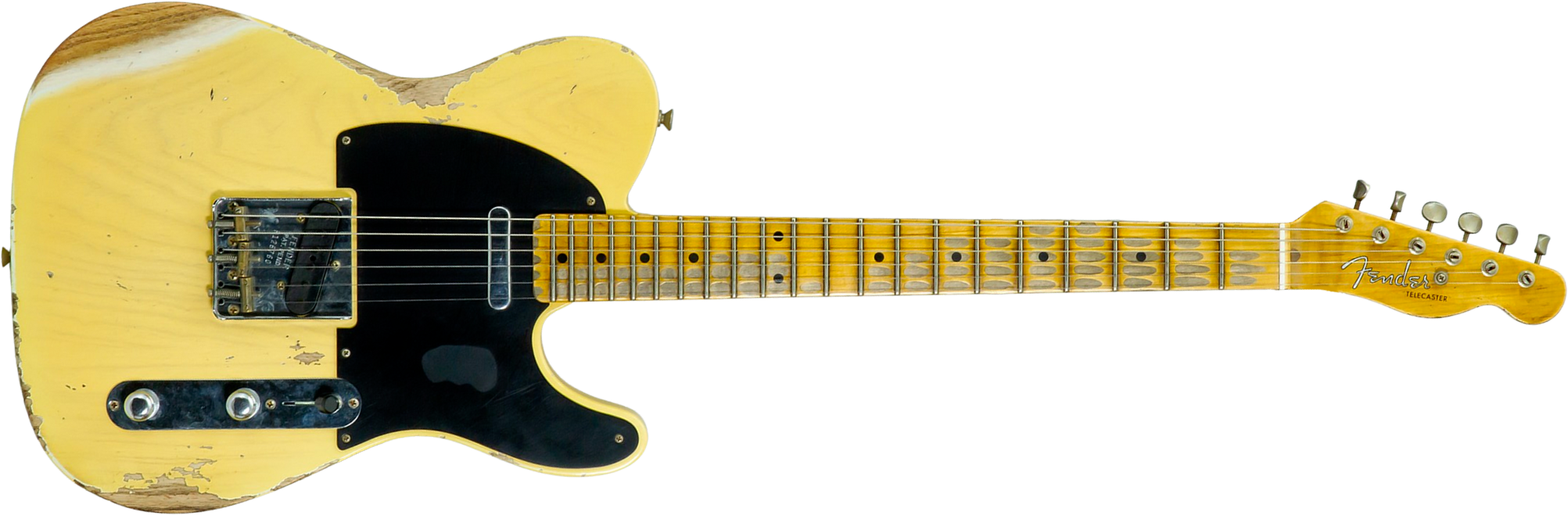 Fender Custom Shop Tele 1953 2s Ht Mn #r126760 - Heavy Relic Nocaster Blonde - E-Gitarre in Teleform - Main picture