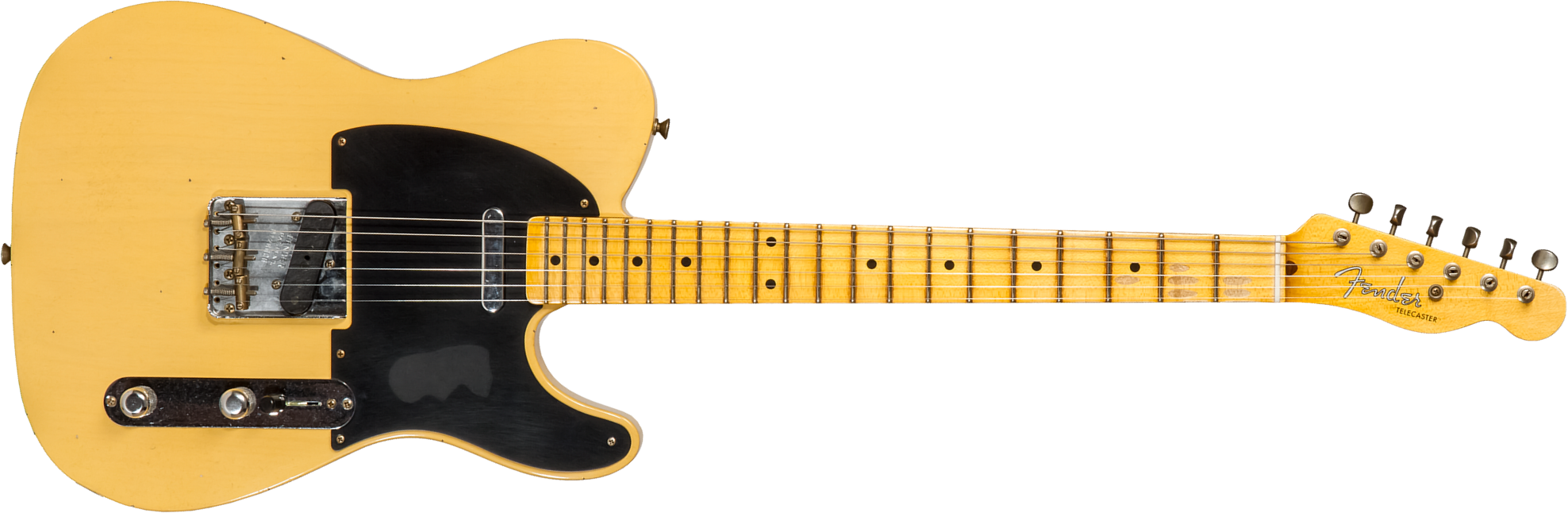 Fender Custom Shop Tele 1953 2s Ht Mn #r128606 - Journeyman Relic Aged Nocaster Blonde - E-Gitarre in Teleform - Main picture