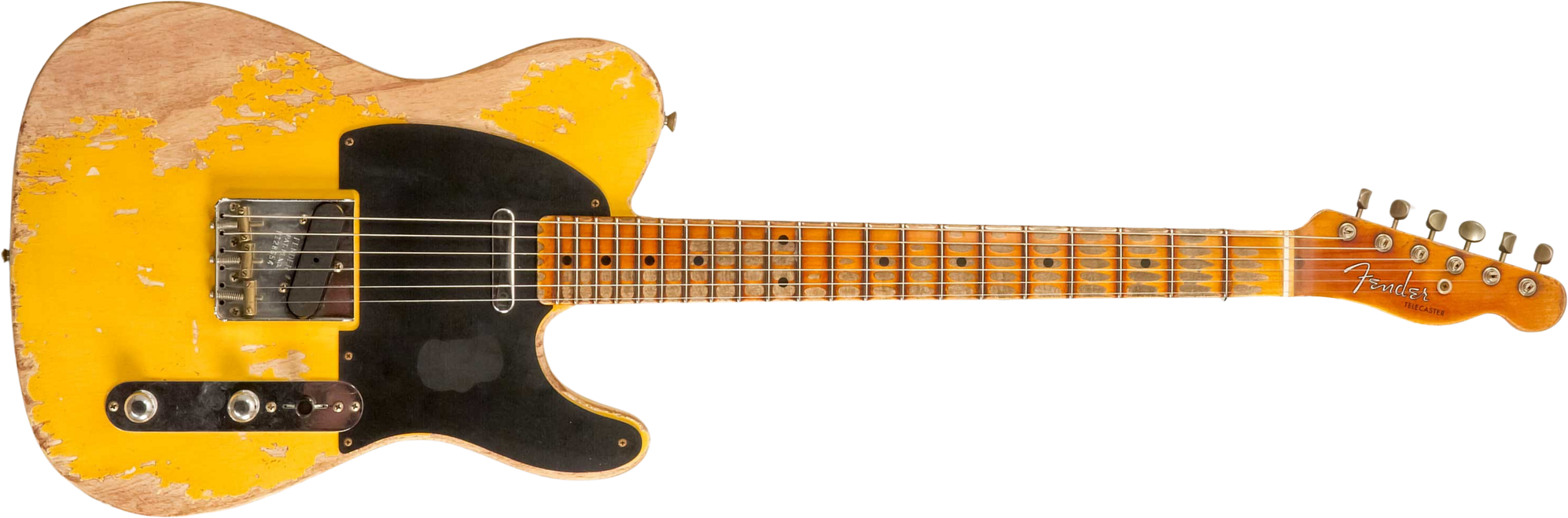 Fender Custom Shop Tele 1953 2s Ht Mn #r128654 - Super Heavy Relic Natural Blonde - E-Gitarre in Str-Form - Main picture