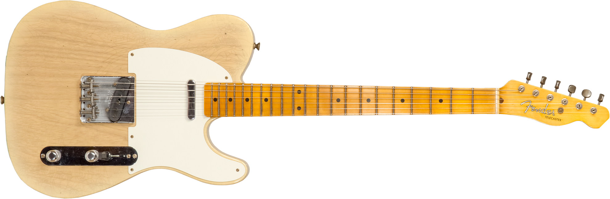 Fender Custom Shop Tele 1955 2s Ht Mn #cz570232 - Journeyman Relic Natural Blonde - E-Gitarre in Teleform - Main picture