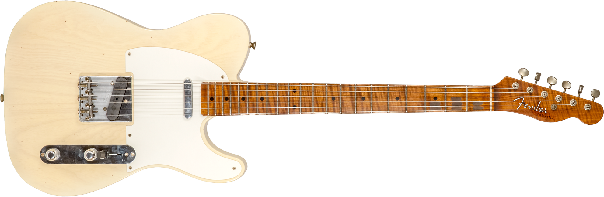 Fender Custom Shop Tele 1955 2s Ht Mn #cz573416 - Journeyman Relic Nocaster Blonde - E-Gitarre in Teleform - Main picture