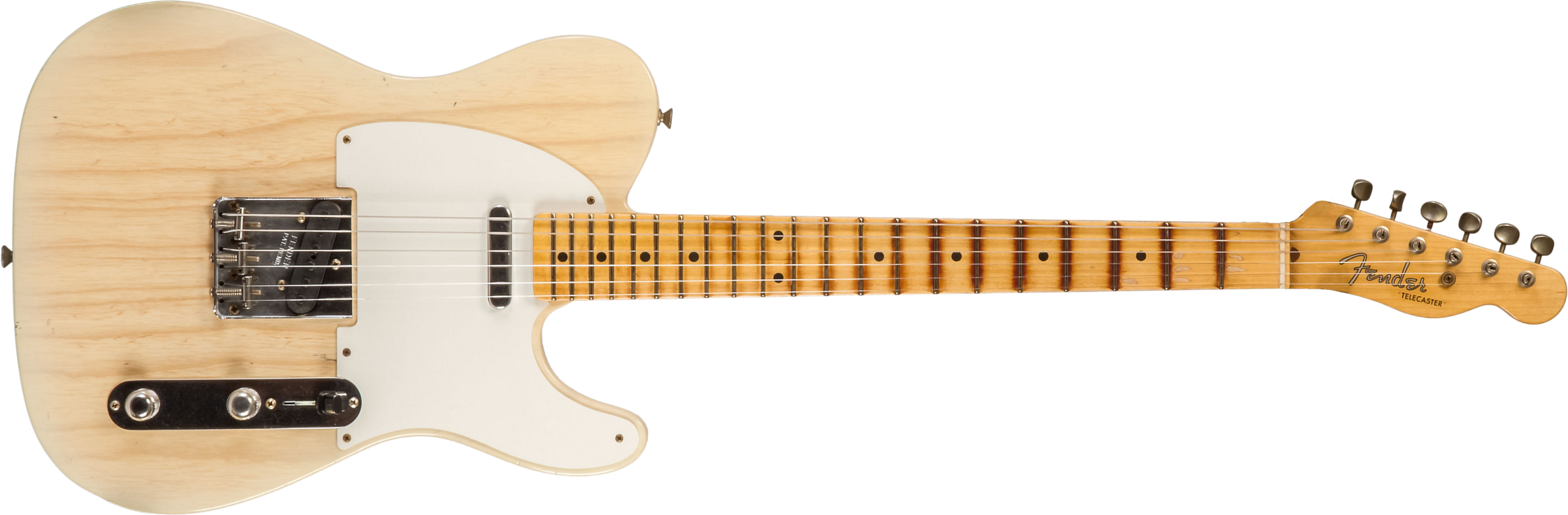 Fender Custom Shop Tele 1955 2s Ht Mn #cz580065 - Journeyman Relic Natural Blonde - E-Gitarre in Str-Form - Main picture