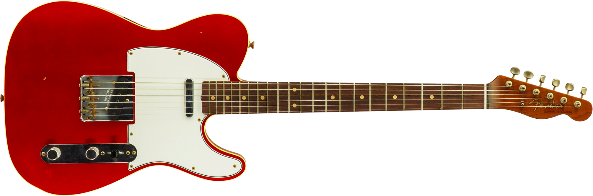 Fender Custom Shop Tele 1959 Vintage Custom 2s Ht Rw #r147953 - Journeyman Relic Candy Apple Red - E-Gitarre in Teleform - Main picture