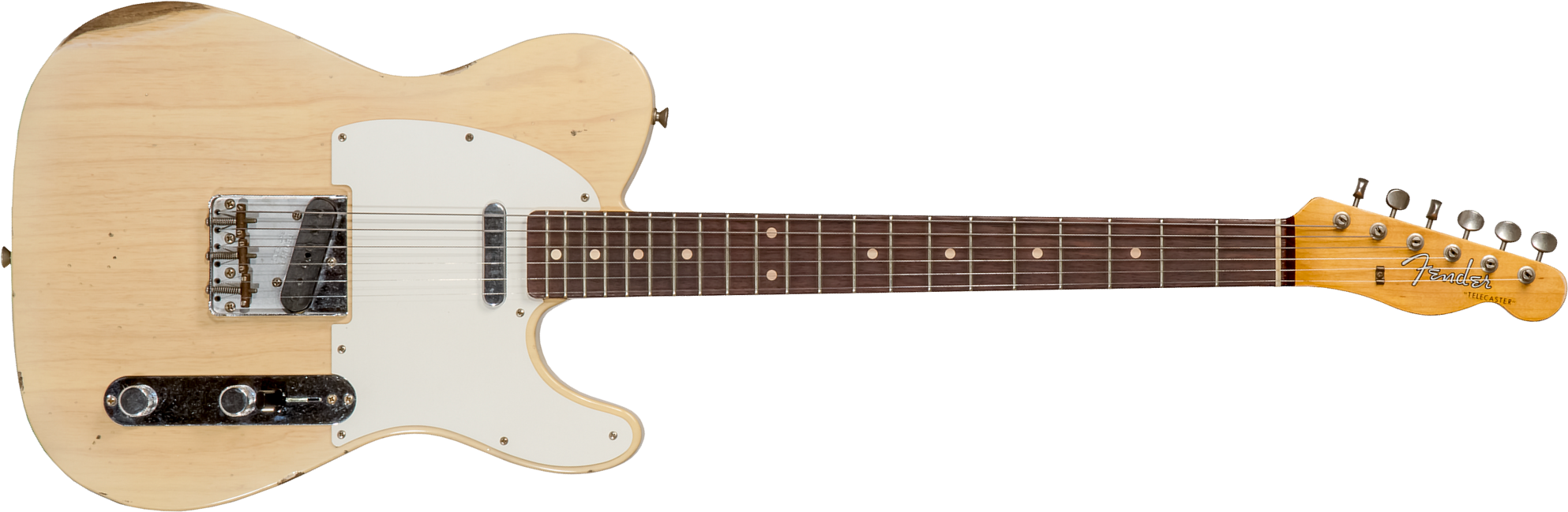 Fender Custom Shop Tele 1960 2s Ht Rw #cz569492 - Relic Natural Blonde - E-Gitarre in Teleform - Main picture