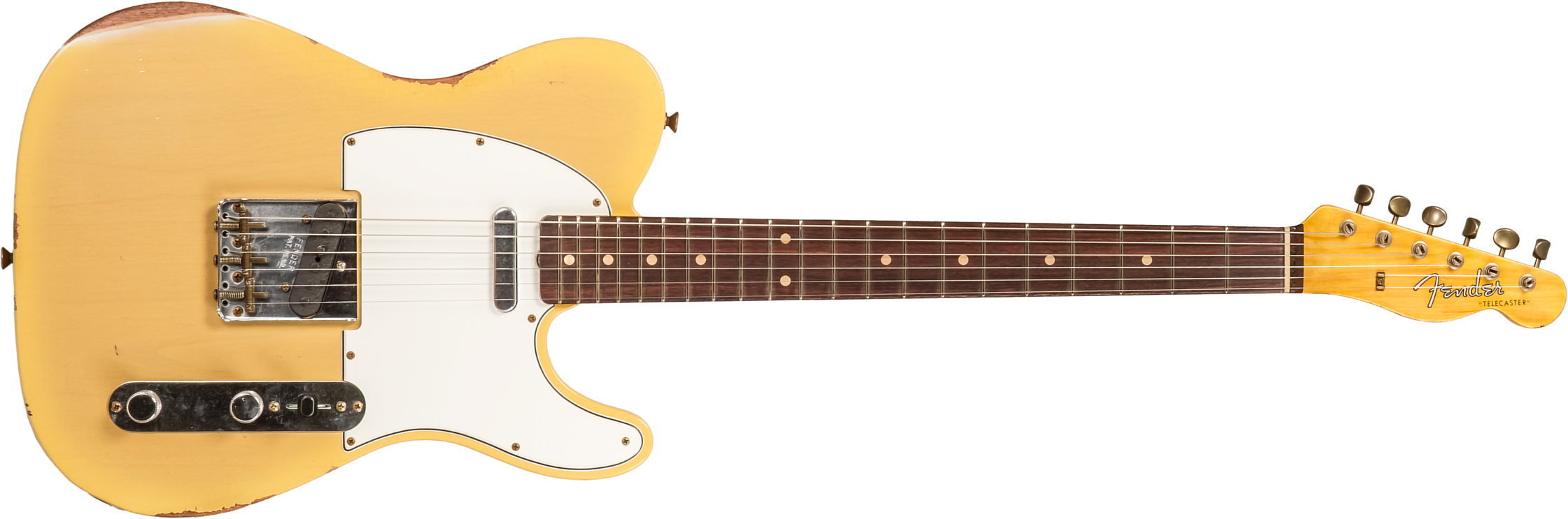 Fender Custom Shop Tele 1960 2s Ht Rw #r133843 - Relic Natural Blonde - E-Gitarre in Teleform - Main picture