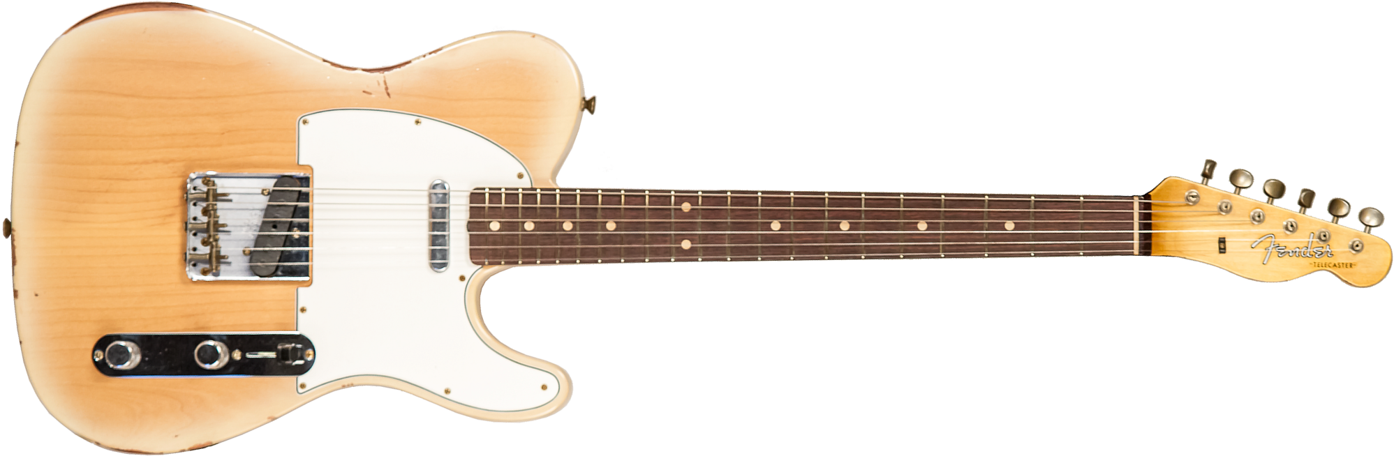 Fender Custom Shop Tele 1960 2s Ht Rw #r135928 - Relic Natural Blonde - E-Gitarre in Teleform - Main picture