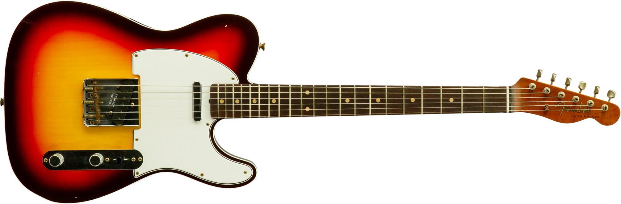 Fender Custom Shop Tele 1960 Vintage Custom 2s Ht Rw #r147862 - Journeyman Relic 3-color Sunburst - E-Gitarre in Teleform - Main picture