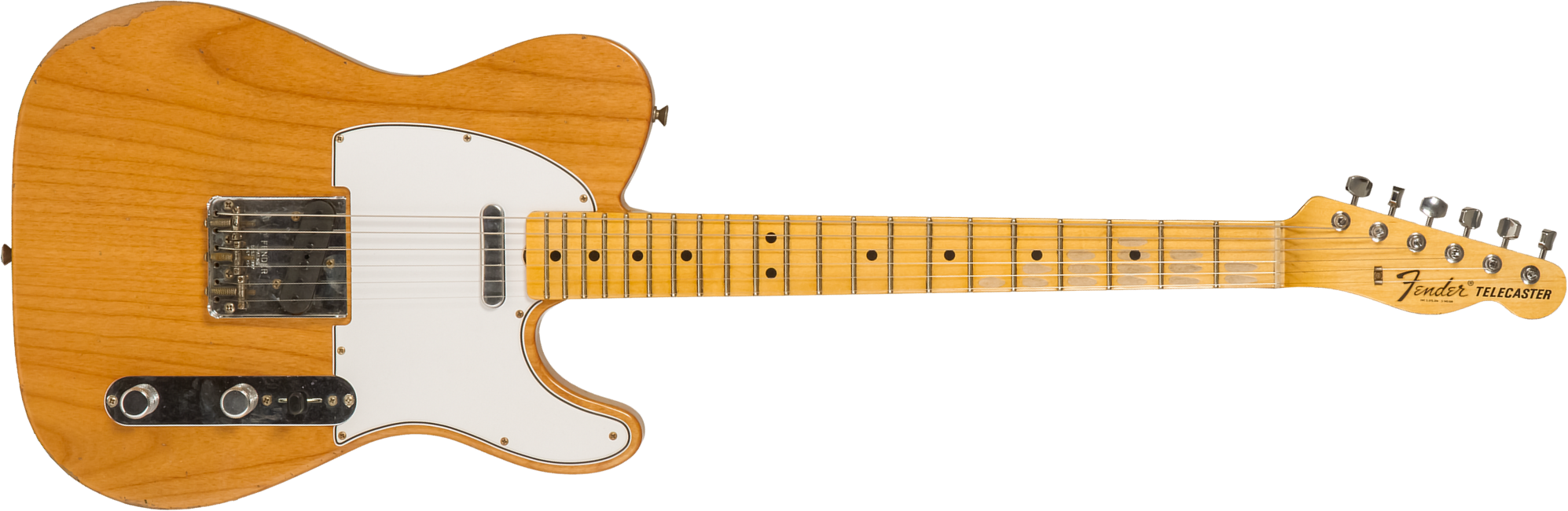 Fender Custom Shop Tele 1968 2s Ht Mn #r123298 - Relic Aged Natural - E-Gitarre in Teleform - Main picture