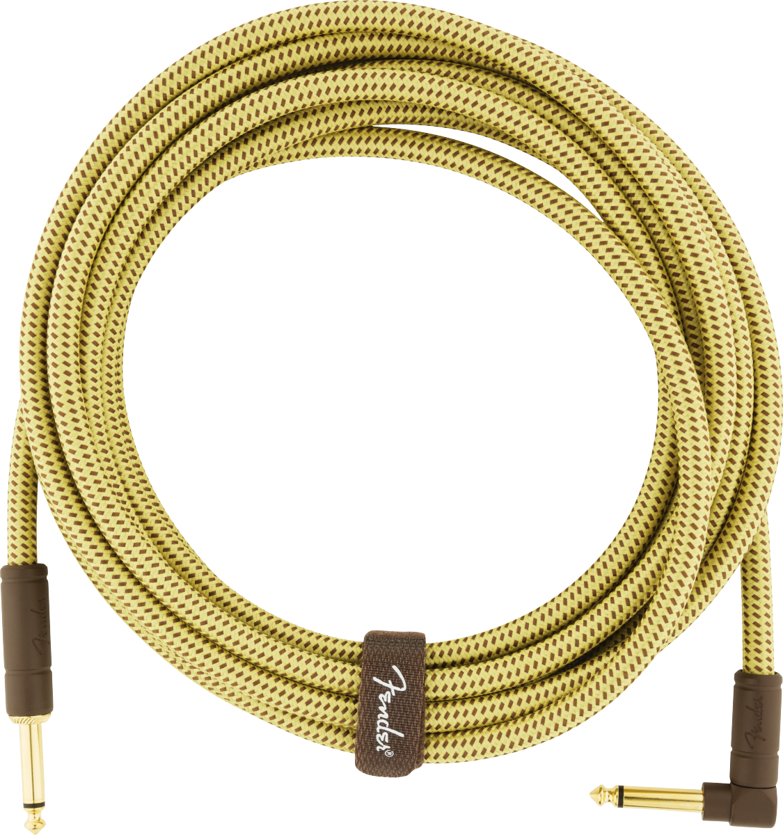Fender Deluxe Instrument Cable Droit/coude 15ft  Tweed - Kabel - Main picture