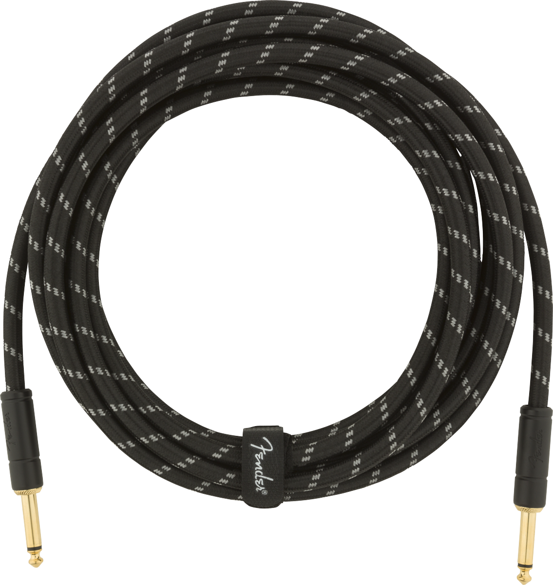 Fender Deluxe Instrument Cable Droit/droit 15ft Black Tweed - Kabel - Main picture