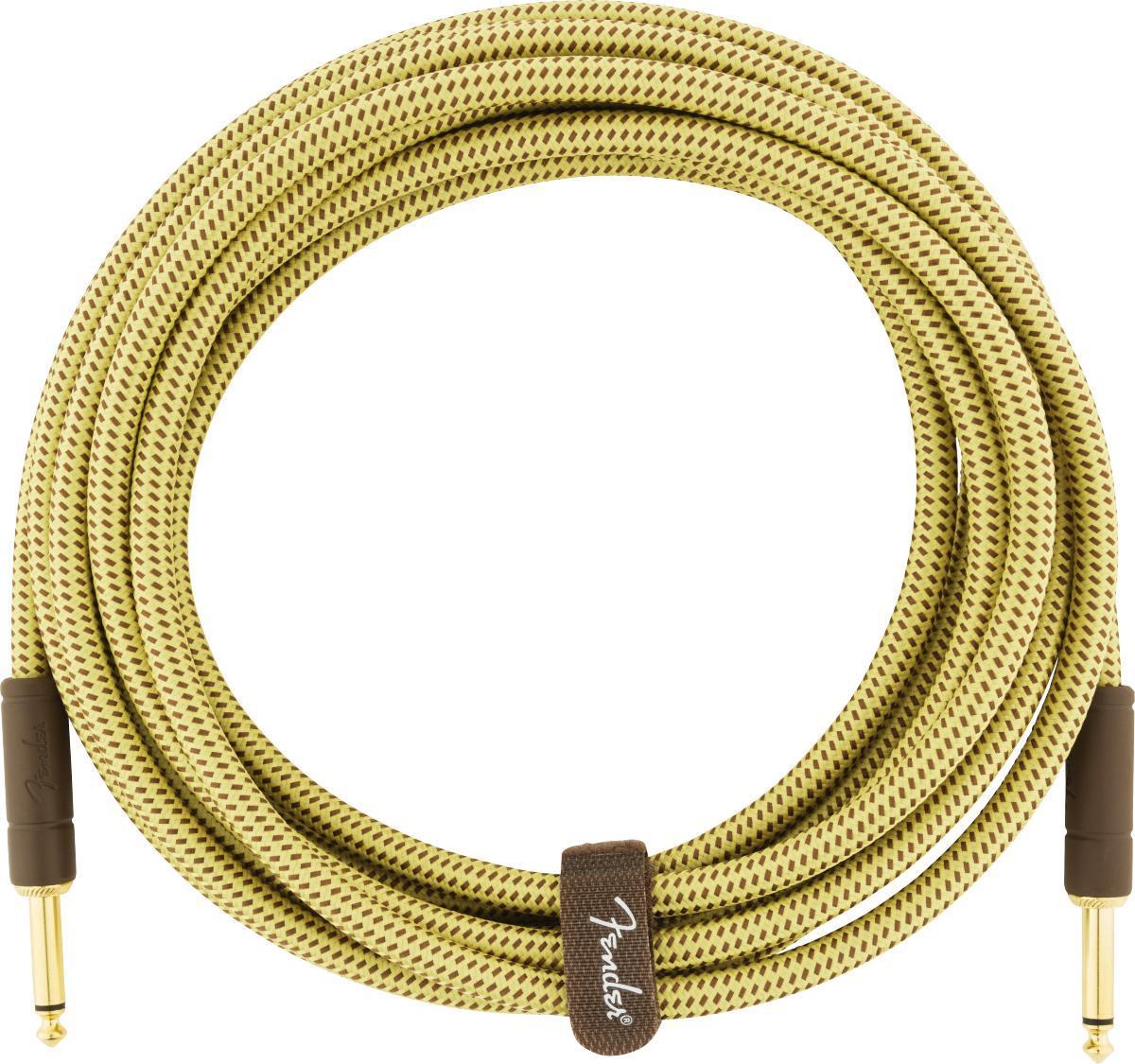 Kabel Fender Deluxe Instrument Cable, 15ft, Straight/Straight - Tweed