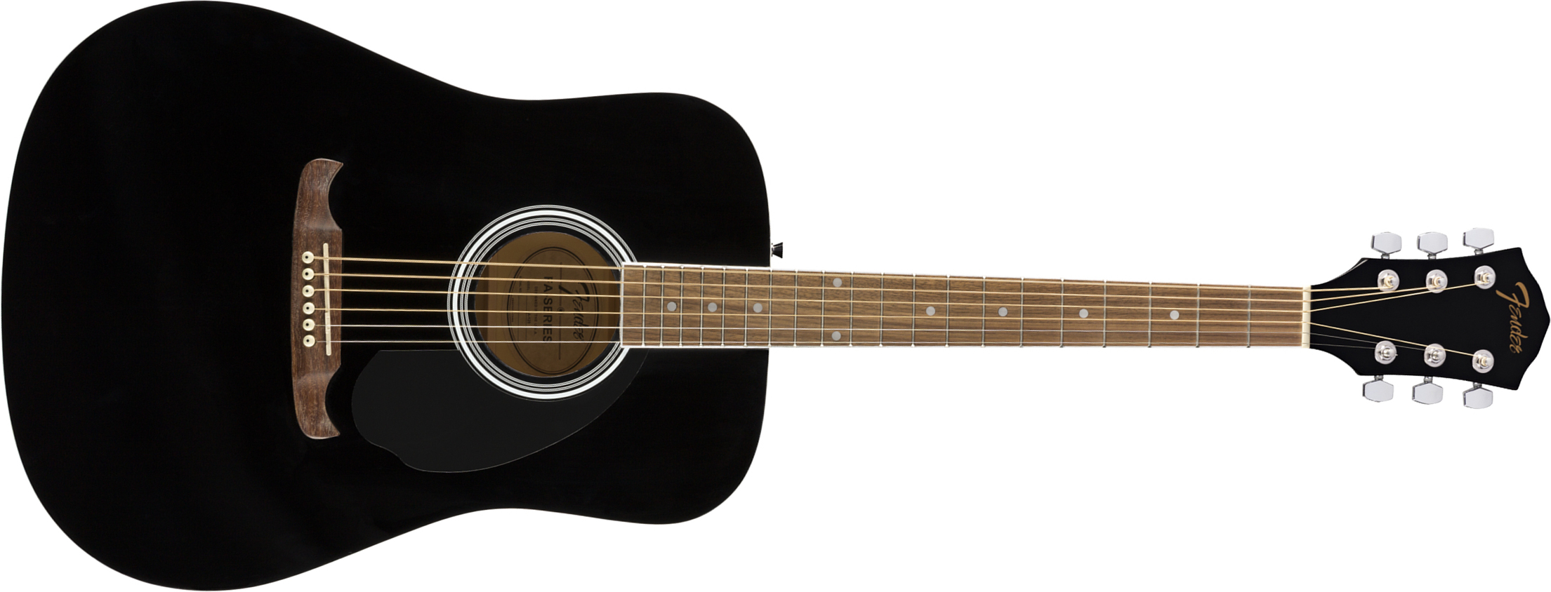 Fender Fa-125 Dreadnought 2020 Epicea Acajou Wal - Black - Westerngitarre & electro - Main picture