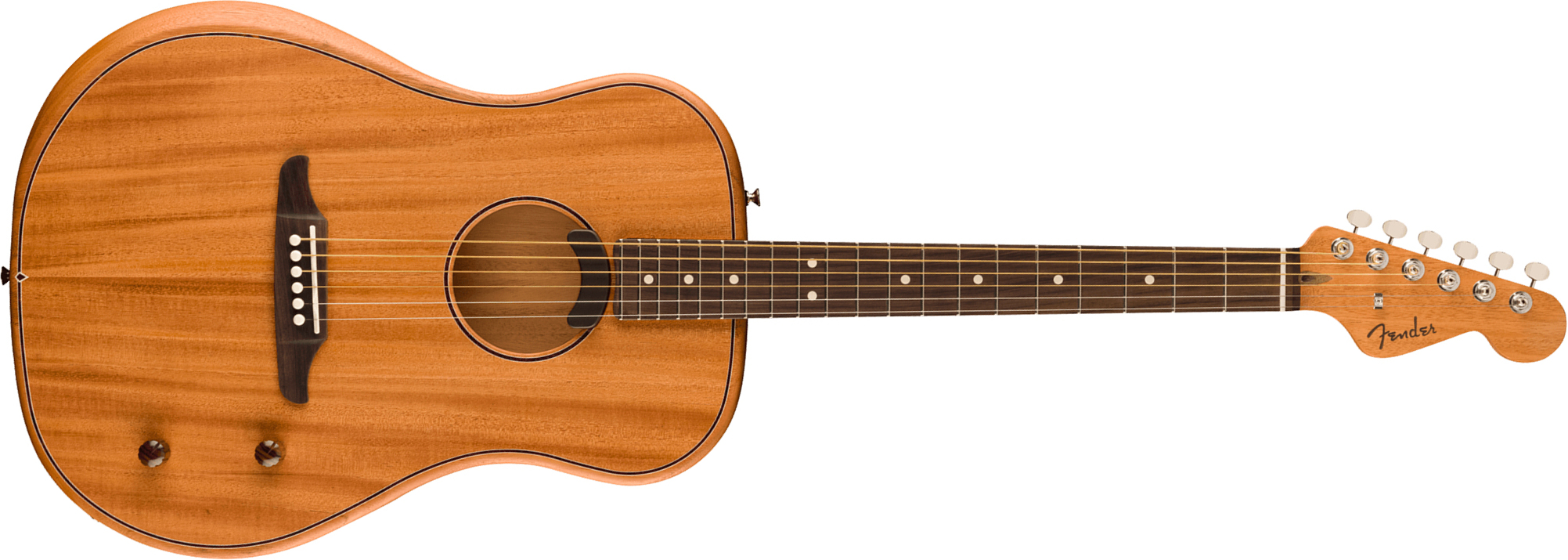 Fender Highway All Mahogany Dreadnought Thin Mex Tout Acajou Rw - All-mahogany - Elektroakustische Gitarre - Main picture