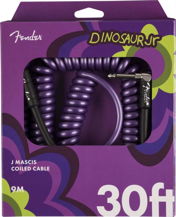 Kabel Fender J Mascis Coiled Instrument Cable 30ft - Purple