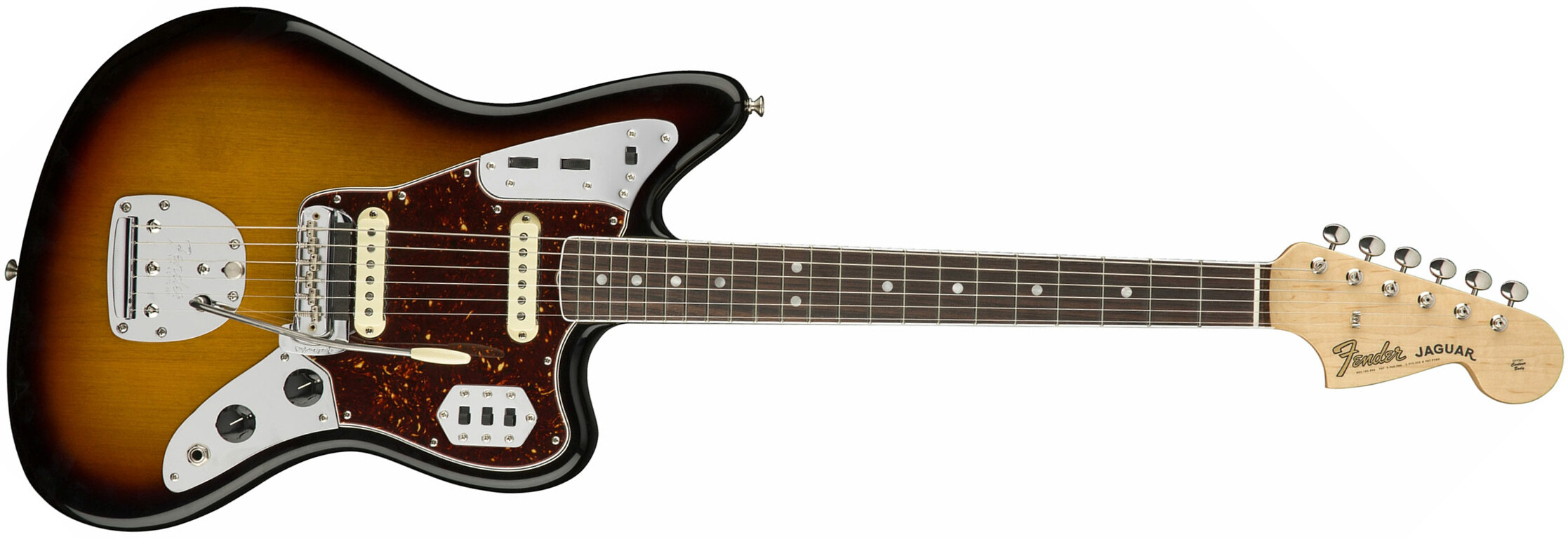 Fender Jaguar '60s American Original Usa Ss Rw - 3-color Sunburst - Retro-Rock-E-Gitarre - Main picture
