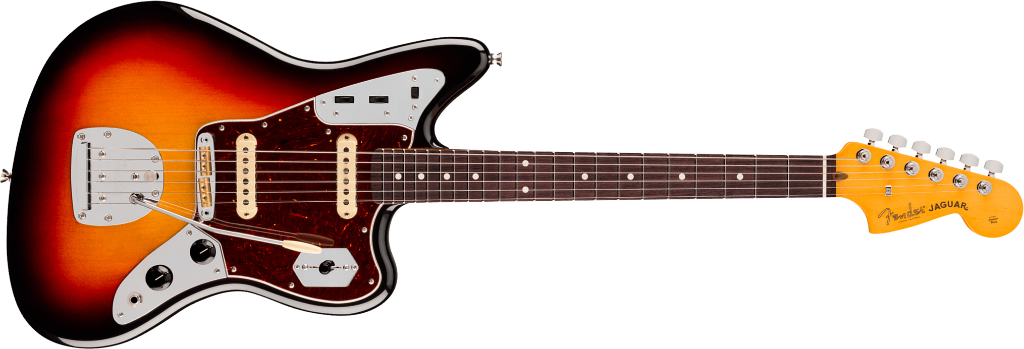 Fender Jaguar American Pro. Usa Shsc 2s Trem Rw - 3-color Sunburst - Retro-Rock-E-Gitarre - Main picture