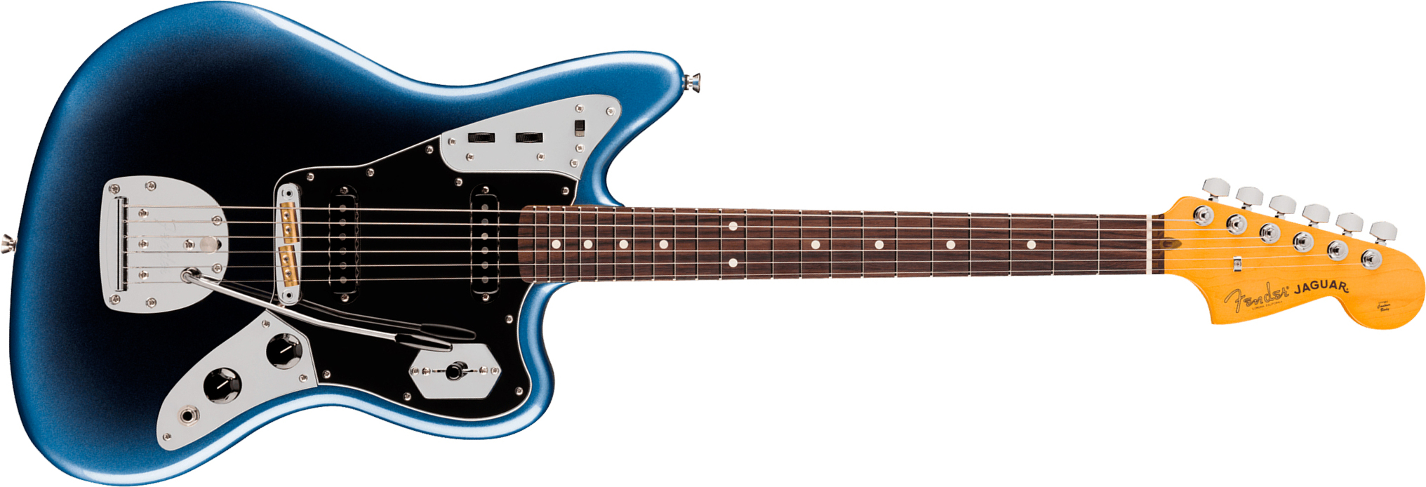 Fender Jaguar American Pro. Usa Shsc 2s Trem Rw - Dark Night - Retro-Rock-E-Gitarre - Main picture