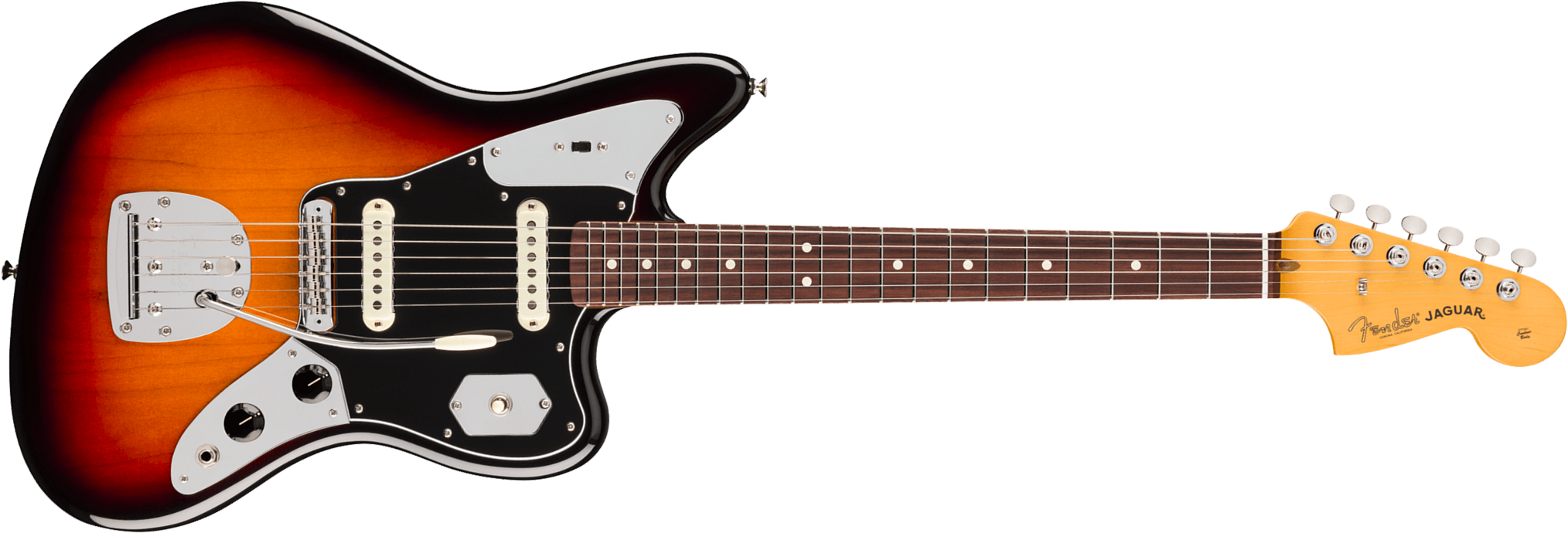 Fender Jaguar Classic American Pro Usa Shsc 2s Trem Rw - 3-color Sunburst - Retro-Rock-E-Gitarre - Main picture