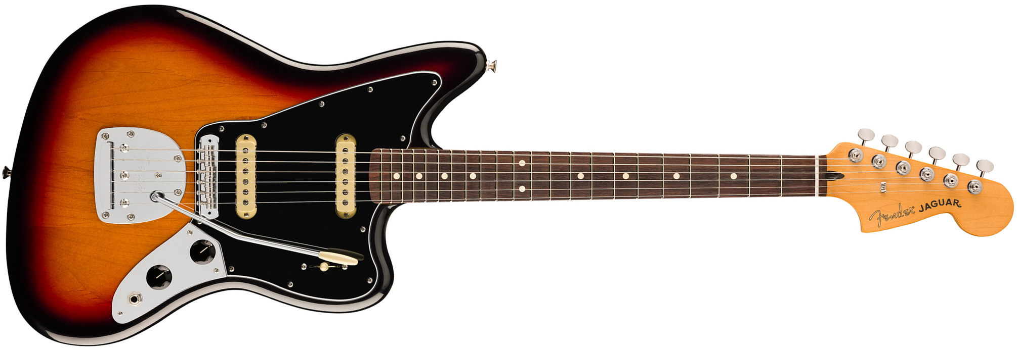 Fender Jaguar Player Ii Mex 2s Trem Rw - 3-color Sunburst - Retro-Rock-E-Gitarre - Main picture