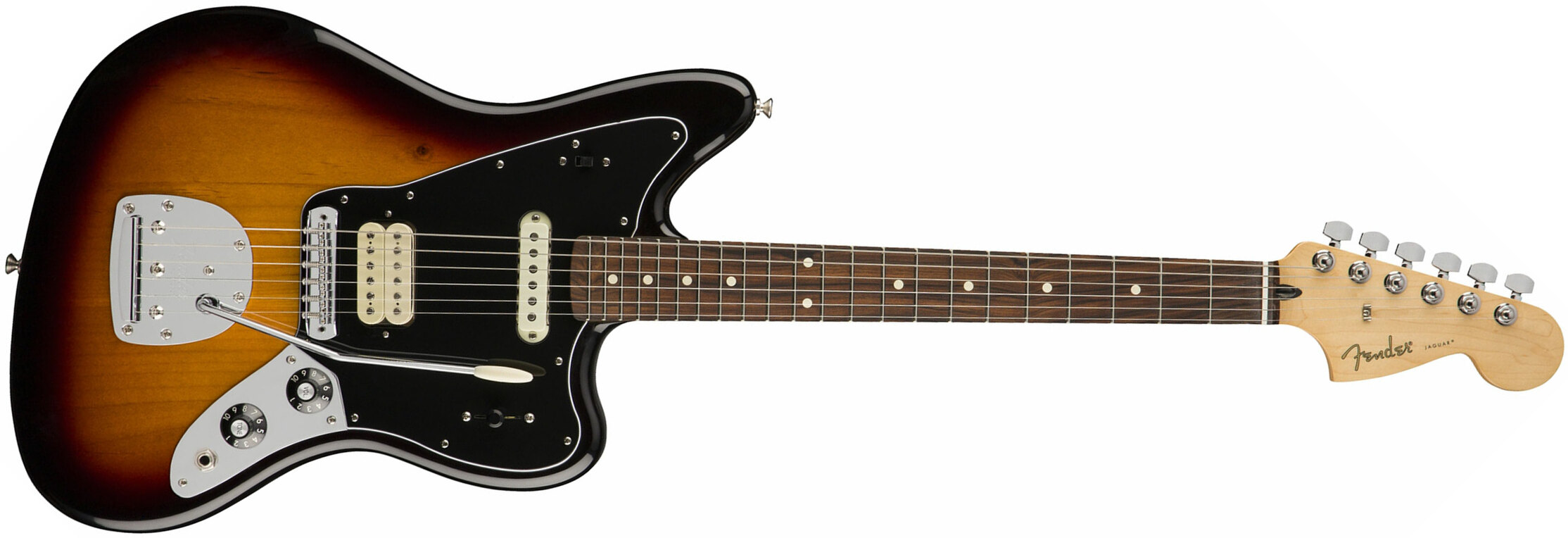 Fender Jaguar Player Mex Hs Pf - 3-color Sunburst - Retro-Rock-E-Gitarre - Main picture