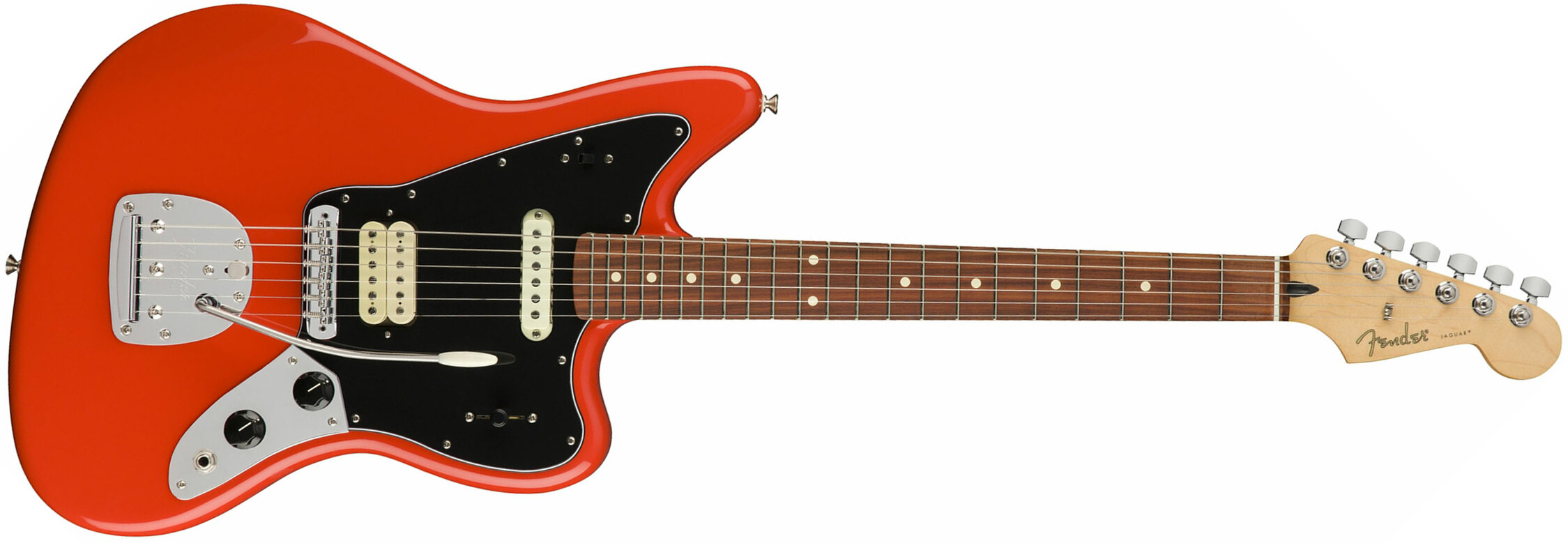 Fender Jaguar Player Mex Hs Pf - Sonic Red - Retro-Rock-E-Gitarre - Main picture