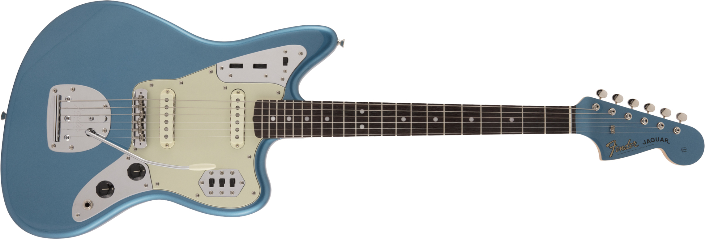 Fender Jaguar Traditional 60s Jap Rw - Lake Placid Blue - Retro-Rock-E-Gitarre - Main picture
