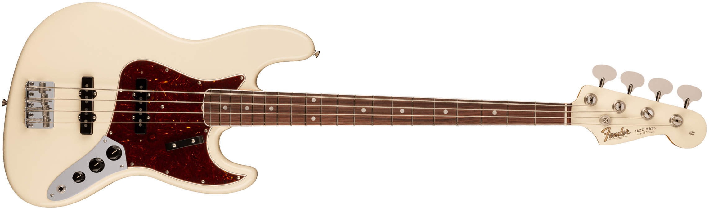 Fender Jazz Bass 1966 American Vintage Ii Usa Rw - Olympic White - Solidbody E-bass - Main picture