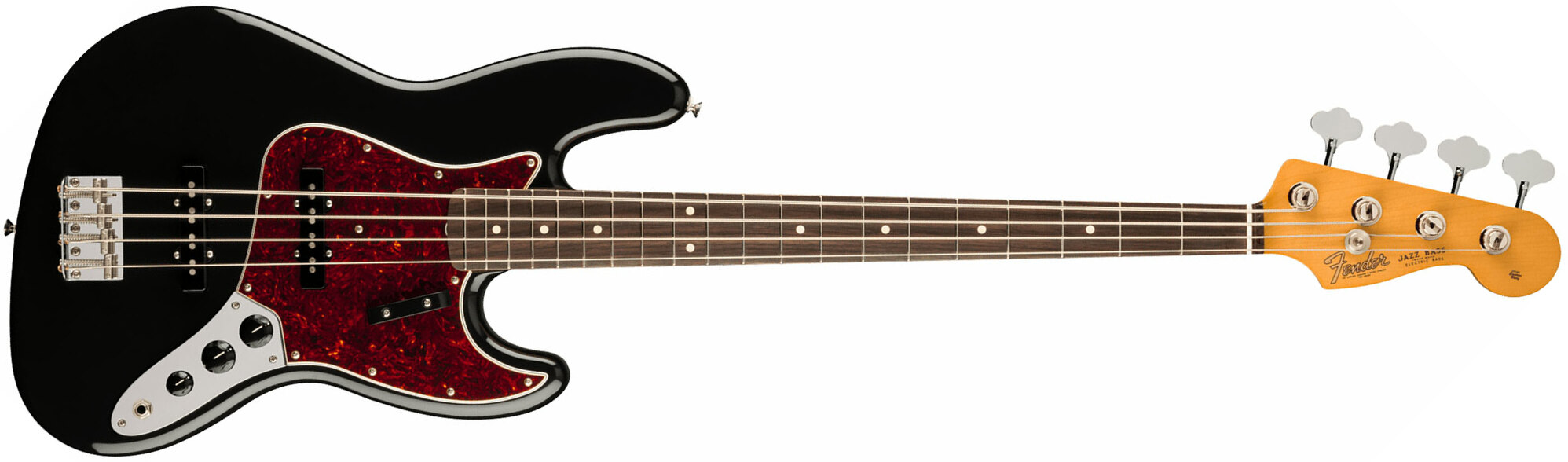 Fender Jazz Bass 60s Vintera Ii Mex Rw - Black - Solidbody E-bass - Main picture