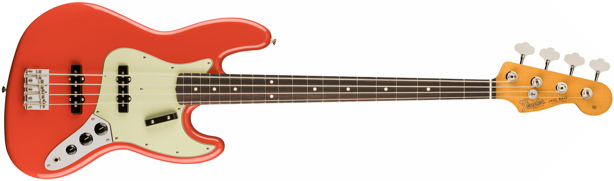 Fender Jazz Bass 60s Vintera Ii Mex Rw - Fiesta Red - Solidbody E-bass - Main picture
