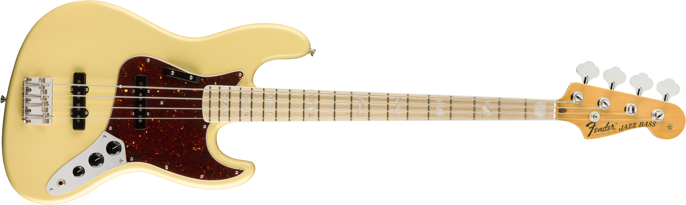 Fender Jazz Bass '70s American Original Usa Mn - Vintage White - Solidbody E-bass - Main picture