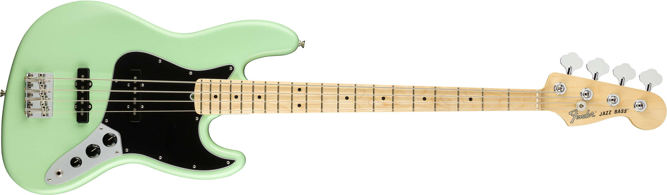 Fender Jazz Bass American Performer Usa Mn - Satin Surf Green - Solidbody E-bass - Main picture